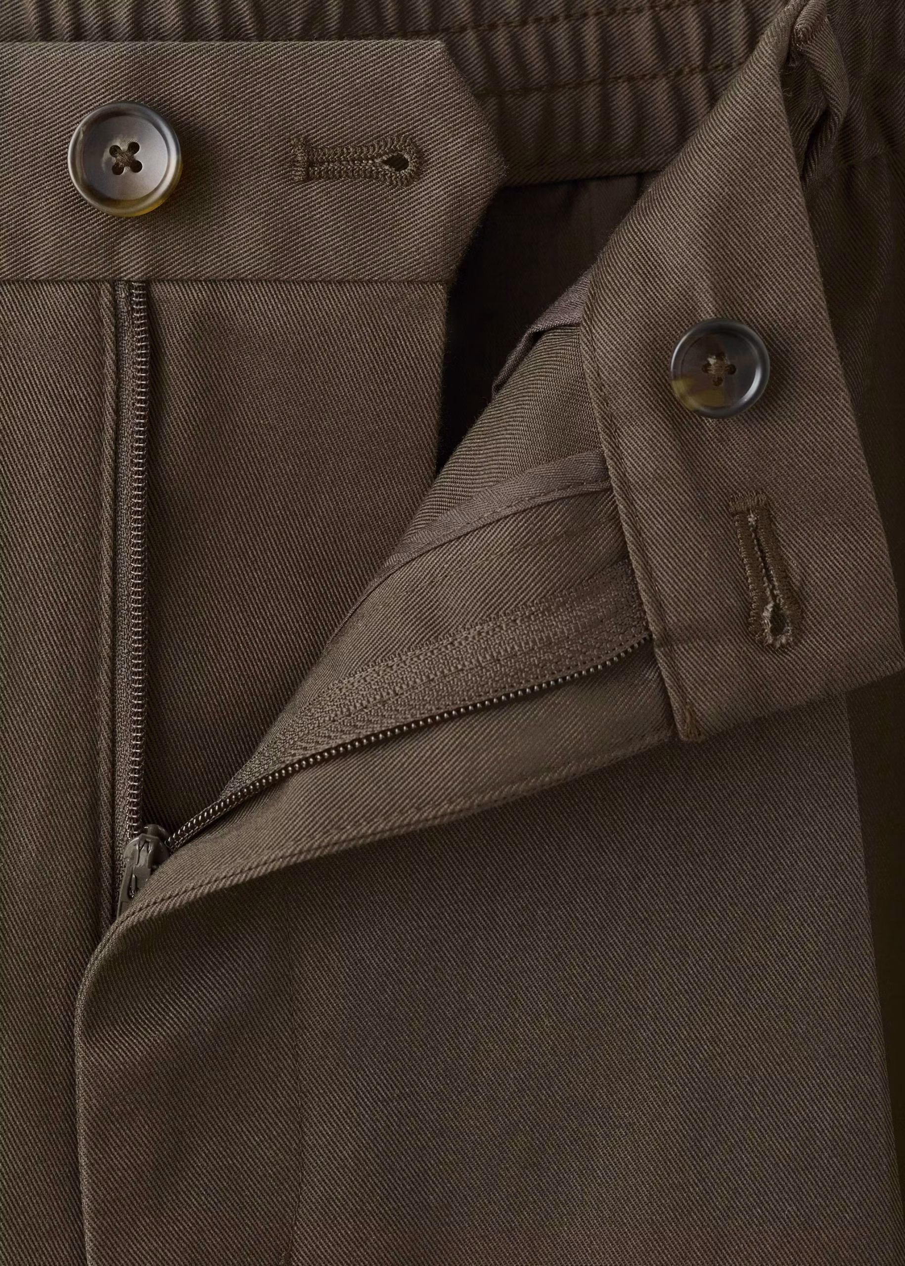 Regular-fit pleated trousers (Brown) - Image 2