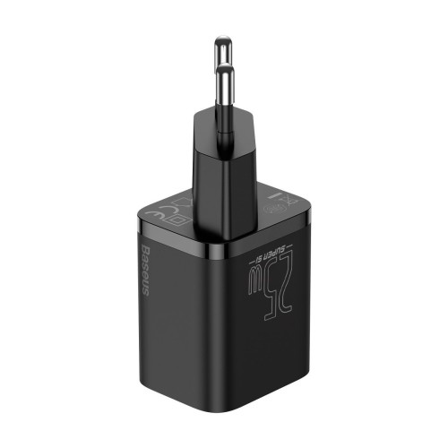 Baseus Super Si fast charger 1C 25W with USB-C - USB-C cable 1m - Black - Image 3