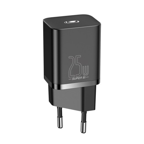 Baseus Super Si fast charger 1C 25W with USB-C - USB-C cable 1m - Black - Image 5
