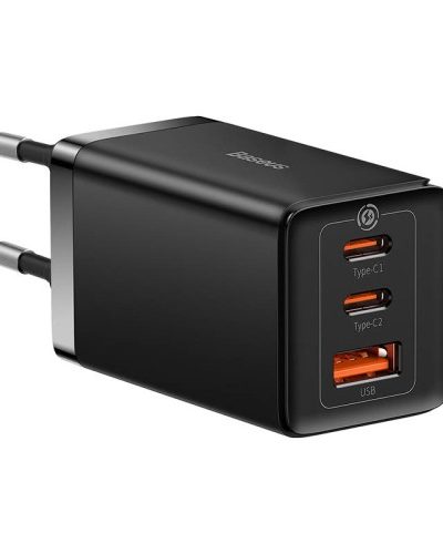 Baseus GaN5 Pro wall charger 2xUSB-C + USB 65W Black