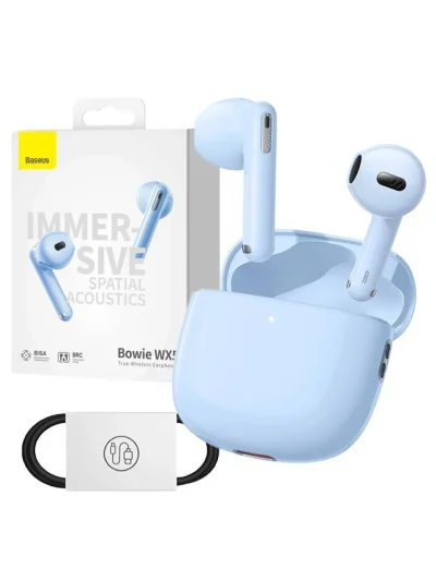 Earphones TWS Baseus Bowie WX5 (blue)